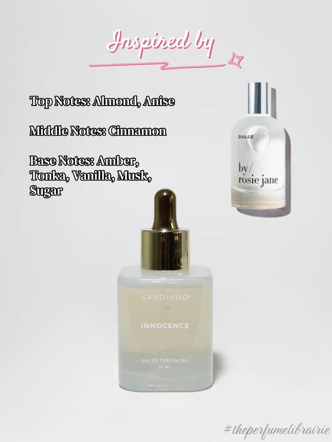 Sand + Fog Innocence perfume oil inspired by Dulce by Rosie Jane