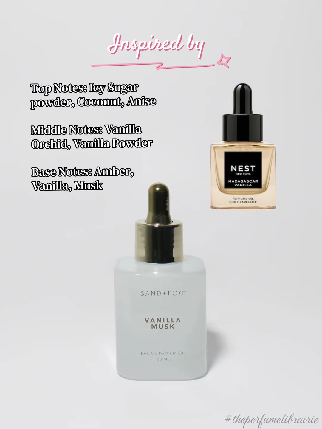 Sand + Fog Vanilla Musk perfume oil inspired by NEST Madagascar Vanilla